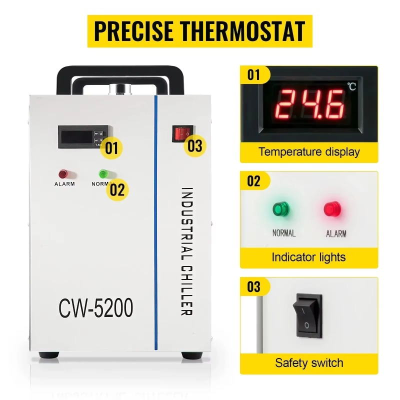 【Przemysłowy】Przemysłowy chłod – Laser Industrial Chiller recenzja i cena